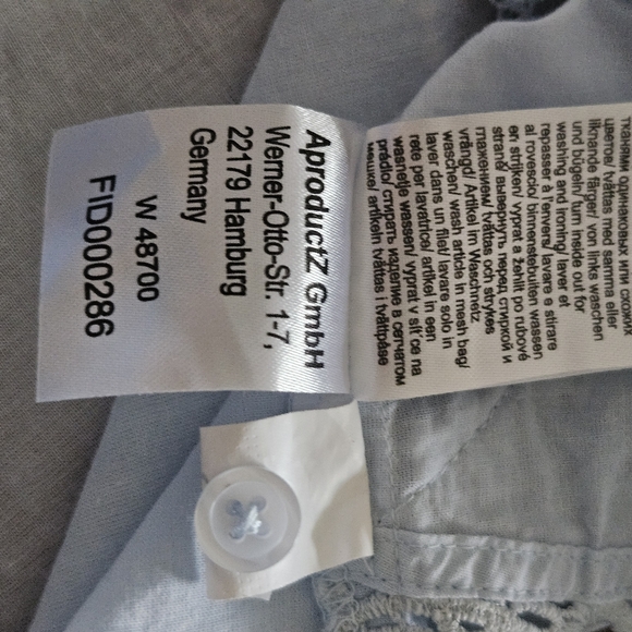 Alessa W Smocked Button Blouse - Picture 8 of 9